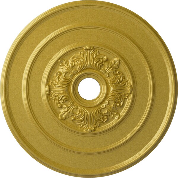 Ekena Millwork Traditional with Acanthus Leaves Ceiling Medallion, 26"OD x 3 1/8"ID x 1 1/2"P, Rich Gold CM26TARGS - main